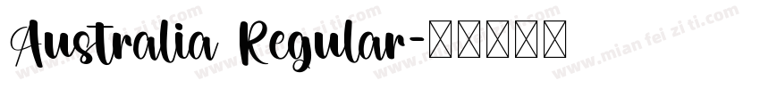 Australia Regular字体转换